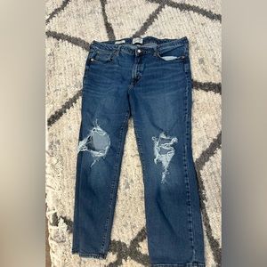 Ankle high rise jeans